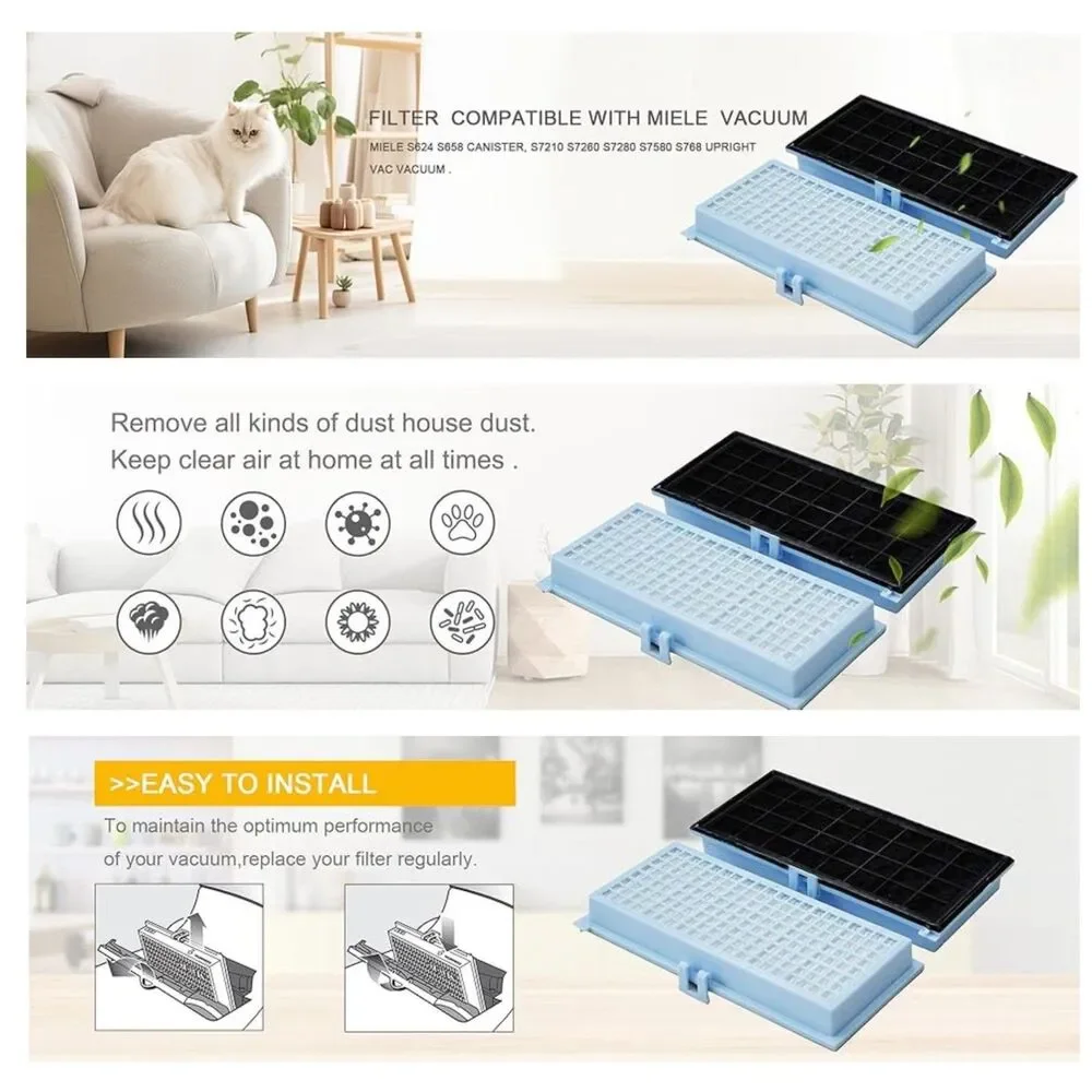 HOMJOY 6 PK COMBO FILTERS+SPONGES FOR CAT WATER FOUNTAIN AONBOY GOOSTOO AOOGITF